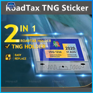 High Quality Acrylic RFID Holder Road Tax Holder With Alignment Frame For Easy Installation-SET