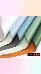 Hari Raya 20pcs Two Color Flowers Wrapping Paper Bouquet Gift Florist Wrap Wrapper Kertas Pembalut Bunga Hadiah 花束包装