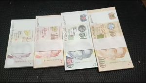 Uang Mainan Dolar Singapore isi 100 lembar / Uang Seserahan / Mahar Bahan Bagus