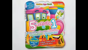 Aktivitas Anak Wipe & Clean 5 Activity in 1 Membaca Menulis Berhitung & Menggambar Bonus Spidol