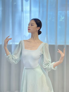Wurui Xiang Adult Womens Ballet Costume Dance Practice Exam Suit Classical Half-length Skirt for Ballet Training And Performance
