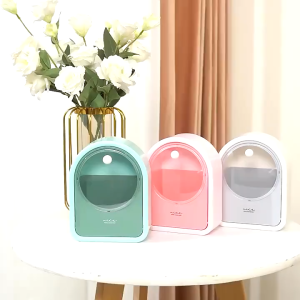 Hộp Đựng Bông Tẩy Trang Chất Liệu HIPS Hộp đựng Mỹ PhẩmĐồ Trang Điểm Dán Tường