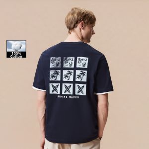 Jack Jones | Summer Back Color Block Printing T-Shirt
