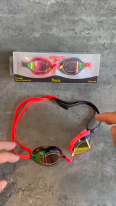 Kính bơi chính hãng Speedo Fastskin SpeedSocket 2 Mirror MC đen đỏ.