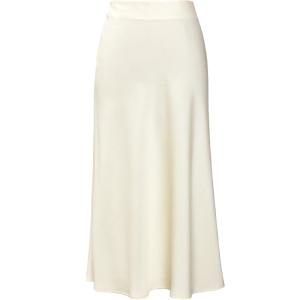 TAMMY TANGS | Elegant Medium Length High Waist Acetate Satin Half Body Skirt For Women City Commute Simple Style TAMMY TANGS Brand