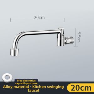 Rotatable Semi-Automatic Hotel Kitchen Faucet