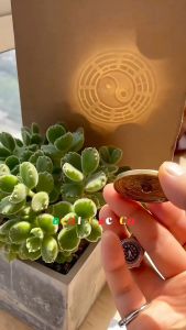 Gương Bát Quái Mini | Thấu Quang | Truyền Ánh Sáng