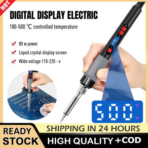 ⭐ ️【Chất lượng tốt+trong kho】 ⭐Mỏ Hàn Dụng Cụ Hàn Kỹ Thuật Số LCD Nhiệt Độ Hiệu Chuẩn Kép 60W Đầu Mỏ Hàn Dụng Cụ Sửa Chữa Hàn