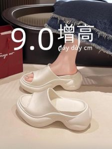 Dép Đế Dày EVA Chống Trượt Thường Ngày Paris Cỡ Lớn 9cm Cho Nữ Đi Biển Mùa Hè Dép Xăng Đan Đế Mềm Thoải Mái