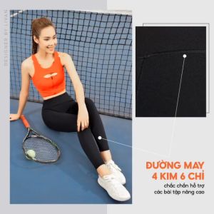 Quần Legging Basic Livan Sport Cao Cấp Co Giãn Cạp Mềm Mịn Ôm Form