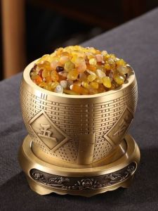 Đồng Nguyên Chất Phong Thủy Trang Trí Phòng Khách Bình Đựng Vàng Lộc Bình Trưng Bày Trang Trí Bàn Vật Dụng Trang Trí Nhà Cửa Phong Cách Trung Hoa