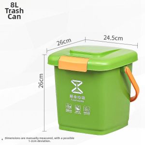 Kitchen Waste Bin With Filter Cover And Sealing Dry Wet Separation