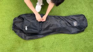 PLAYEAGLE Waterproof Golf Rain Cover Easy Folded Double Zipper Golf Bag Cover Light Weight Golf Travel Bag