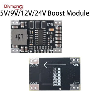 diymore | DC-DC 5-15V to 5V/9V/12V/24V Boost Module Fixed Voltage Output Boost Power Module 5A High-Power Lithium Battery Boost Module