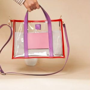 Windi Handbag PVC Mika Tebal Kombinasi Kulit Sintetis