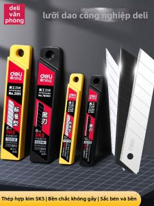 deli | Lưỡi Cắt Giấy Dán Tường Bền Dày Rộng 9mm từ Hợp Kim Không Gỉ