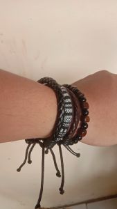 Gelang Multilayer isi 4 Set - GMT4D - Etnik Vintage Retro Style - Gelang Pria Wanita