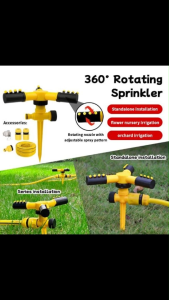 Three-Arm Rotating Sprinkler Ground Spike Type 360° Rotating Spray Agricultural Irrigation System