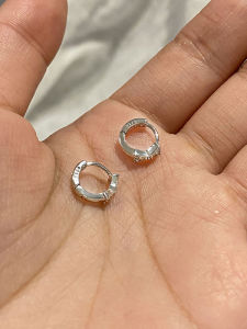 Fashionable Minimalist Butterfly Knot Diamond Embedded Earrings Versatile Elegant Simple Design Silver Plated Jewelry for Women