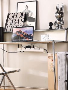 Wall-Mounted Cable Organizer Cable Holder Under Table Cable Hider