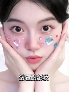 JIELI | Decorative Face & Body Stickers 3D Crystals Hearts