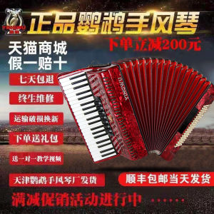 Parrot Handwind Guqin 8/32/48/60/96/120 Bass Three Four Row Spring Button Guqin Beginner Performance Instrument