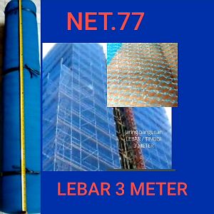 Jaring proyek bangunan lebar 3 meter murah/Jaring bangunan/Waring proyek/Safety net