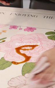 Taplak Meja Makan Kulit Anti Air Trendy Design Modern