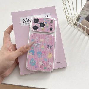 Sanrio | Cute Hello Kitty Cinnamoroll Phone Case For iPhone 17 Pro 16 15 14 Pro Max Pink Kawaii Cartoon Soft Shockproof Cover Lens Guard