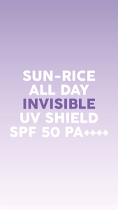 FINALLY FOUND YOU! SUN-RICE ALL DAY Invisible UV Shield SPF 50 PA++++ 50ml - Sunscreen Wajah untuk Semua Jenis Kulit