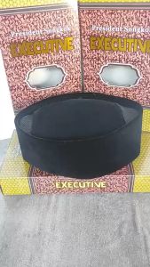 Songkok Peci Kopiah Executive LCD AC Bludru Hitam Premium