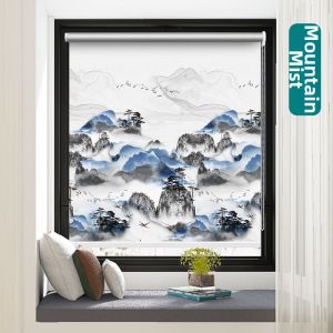 Window Shading Blind Roll-Up Installation-Free