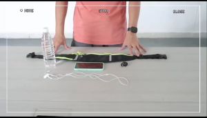 กระเป๋าออกกำลังกาย, ครูฟั่ง กันน้ำ รูสายหูฟัง สามารถปรับความยาวได้ สินค้าพร้อมส่ง