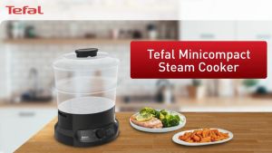 Tefal Minicompact Steamer (BPA Free) (VC1398)
