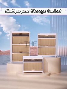 THE L58/70cm (3-5 Layers) Multipurpose Kitchen Living Room Bedroom Storage Cabinet With Wheels