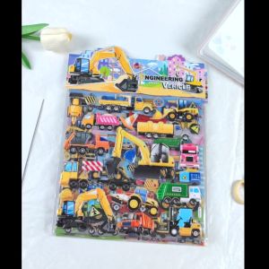 3D Puffy Sticker Bubble Cartoon Sticker Scrapbooking Craft Educational Gift For Kids Stiker Kanak-Kanak Pelekat Budak 贴纸