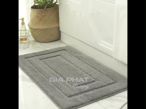 Thảm Lau Chân Cotton Len Sợi Ngắn Siêu Thấm Dày Viền Cao Cấp Ra Vào Cửa Nhà Tắm