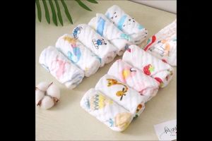 Khăn sữa 6 lớp nhăn xô cho bé. Set 5 cái