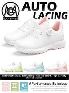 PGM | 2026 New Waterproof Breathable Non-slip Height Increasing Womens Golf Shoes