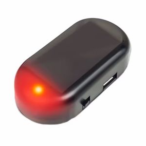Solar Car Fake Security Light Powered Simulated Dummy Alarm Wireless Warning Anti Theft Caution Lamp LED Flashing Lamp New