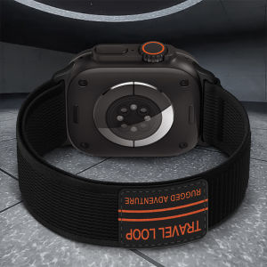 สำหรับสายคาด Apple Watch สายรัดไนลอนอัลตร้าสำหรับนาฬิกา IWatch รุ่น10 9 8 7 6 5 4 3 2 1 Se 8 46มม. 49มม. 44มม. 40มม. 45มม. 41มม. 42มม. SE 3/ultra 3