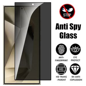 1-3PCS Privacy 9H Tempered Glass Protector for Samsung Galaxy S26 S25 Edge S24 S23 S22 S21 FE S20Plus Ultra Screen Anti-spy Film