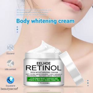 Retinol Skin Moisturing Cream Intimate Whitening Cream Legs Knees Private Parts Body White Remove Melanin Improve Dull Brighten Skin