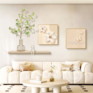 RUIBAHAO | Creamy Abstract Decorative Paintings For Living Room