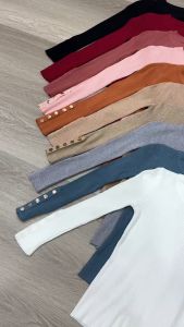 SV 6134 - Elisca Knit Top | Silvervogue |  Atasan Rajut Lengan Panjang Pakaian Kasual Wanita