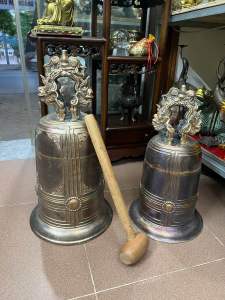 Chuông treo bằng đồng có nhiều size chuông thờ cúng gia tiên từ đường và nhà thờ họ