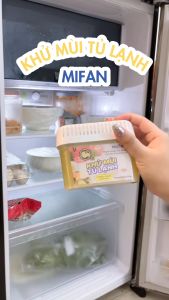 Hộp gel khử mùi tủ lạnh hương chanh Mifan Renewll 150gr - Diệt khuẩn 99% đánh bay khí hôi khó chịu - Hút ẩm bảo quản thực phẩm