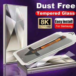 One Click Install Tempered Glass for Samsung Galaxy S25 Ultra S25 Plus S24 S23 S22 S21 with Fixing Tools Full Screen Protector Film