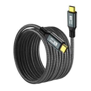 100W USB C to USB C Cable USB 3.2 20Gbps Fast Data Sync 8K Video Output Nylon Braided Type-C Cord for Phone Laptop Tablet