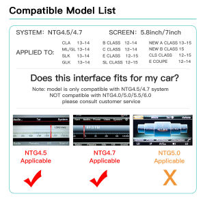 New Wireless Carplay Android Auto Module For Mercedes Benz A B C E CLA GLA GLK ML CLS NTG4.5 W204 X204 W246 W176 C117 Navigation